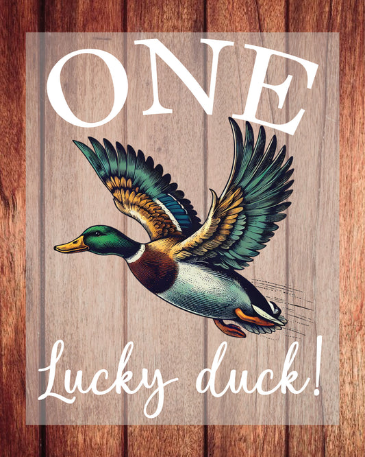 One Lucky Duck Shirt DTF Transfer
