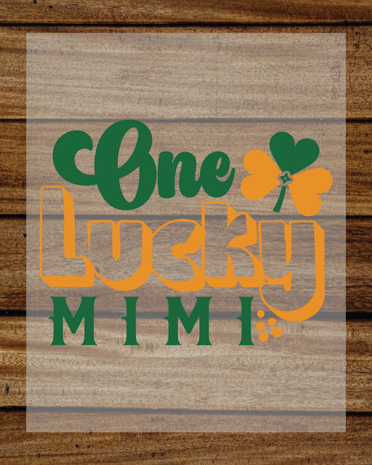 One Lucky Mimi DTF Transfer