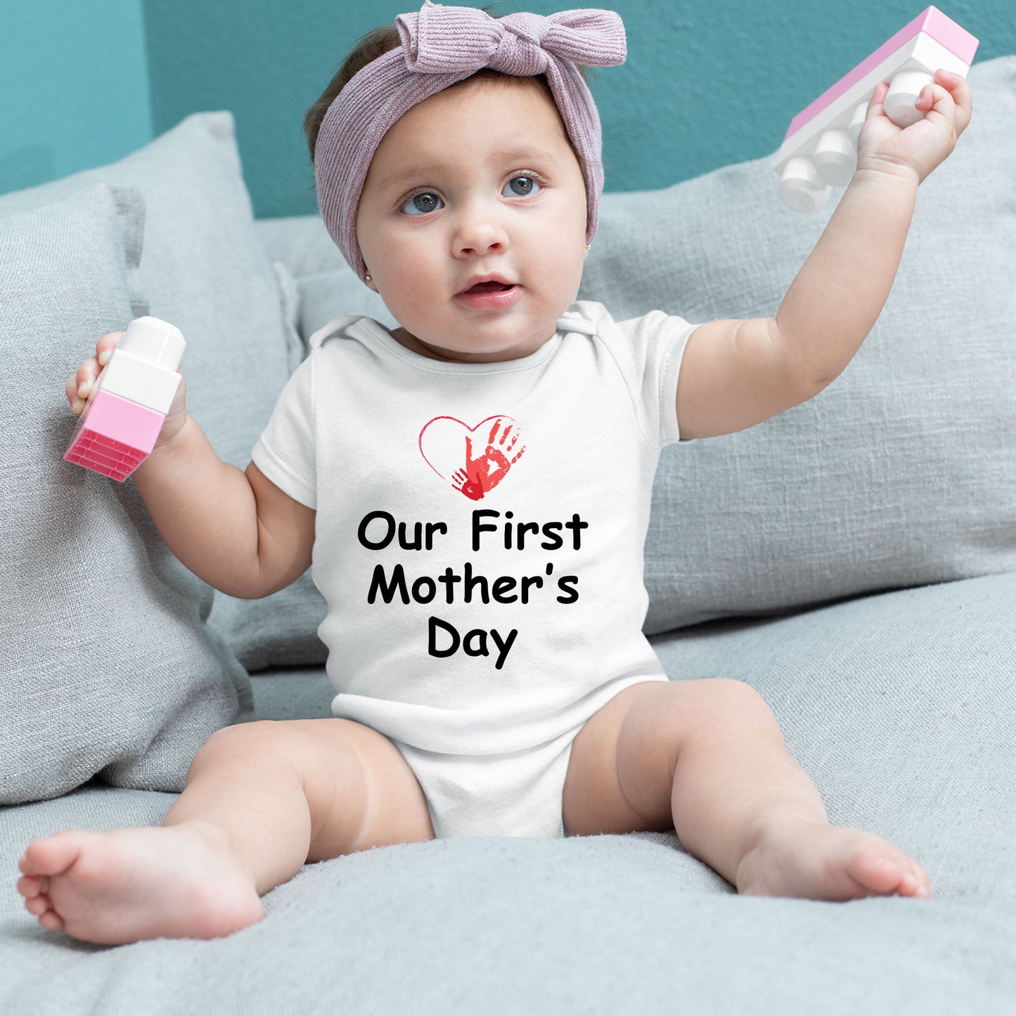 Our First Mothers Day Gift, Mommy and Me Matching Outfits