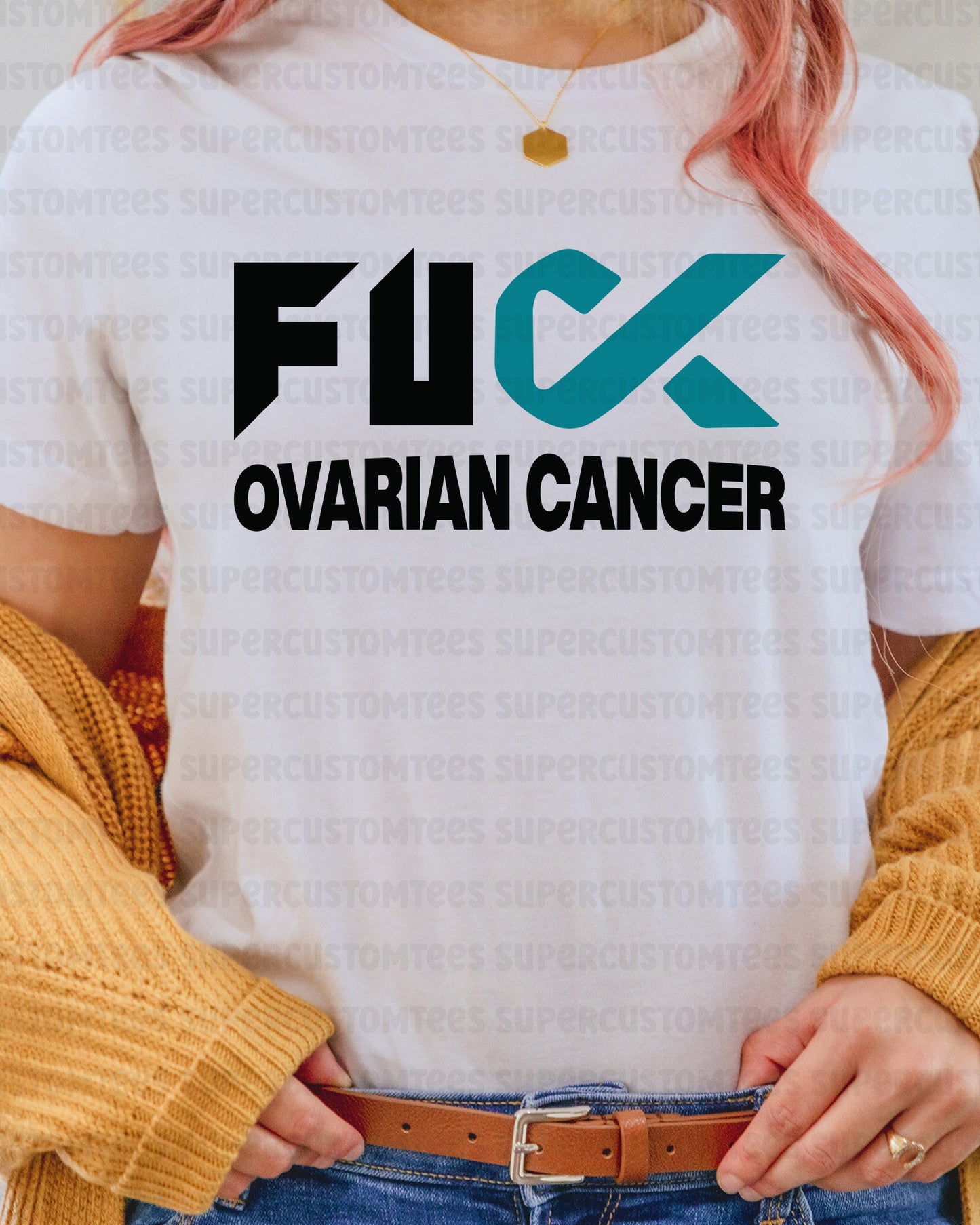 Ovarian Cancer Awareness Heat Transfer for Shirt