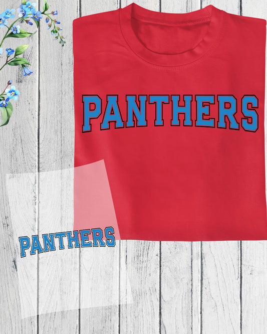 Panthers DTF Transfer Ready to Press