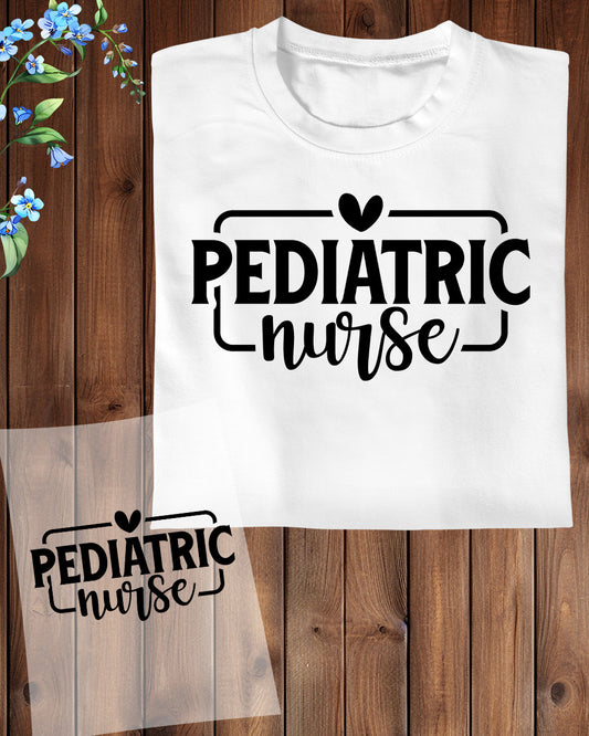 Pediatric Nurse Heat Transfer for Shirts