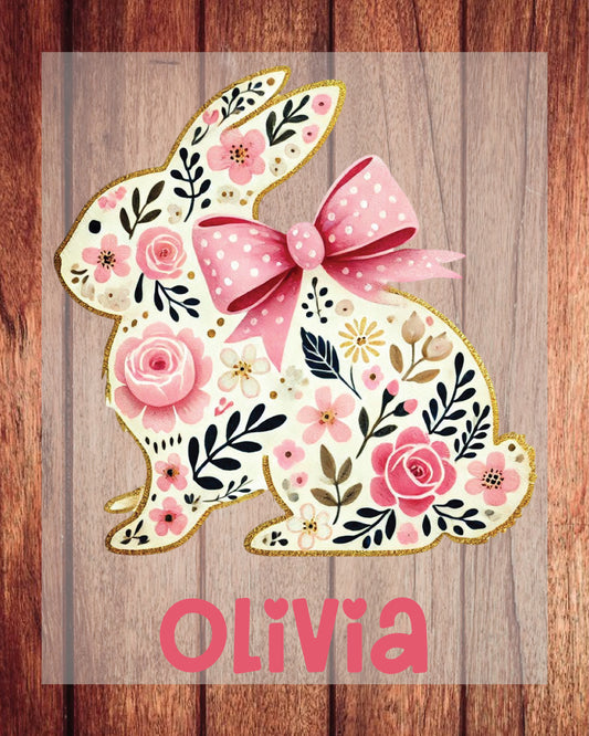 Personalised Kids Easter Bunny DTF Sheet