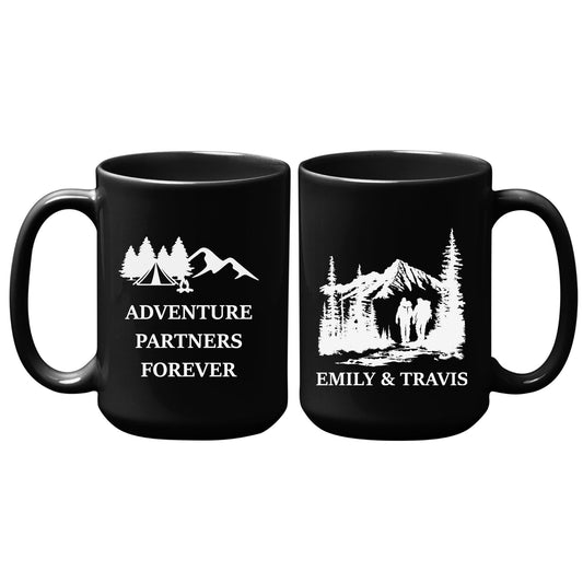 Personalized Couple Travel Mug Mountain Tumbler