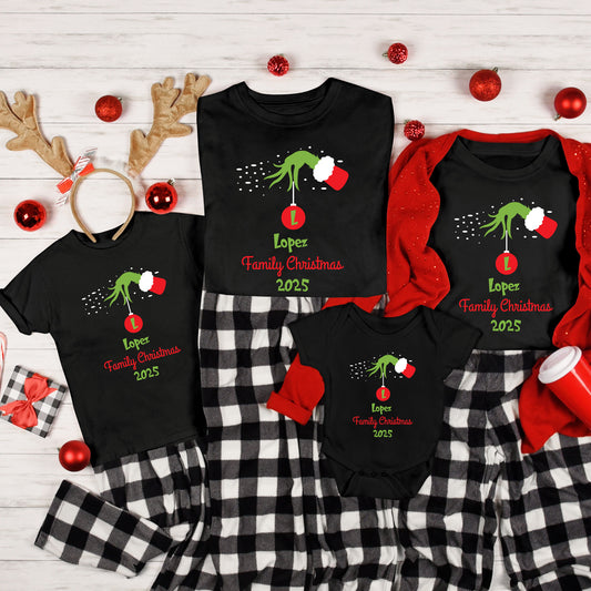 Personalized Grinch Family Christmas DTF Transfer