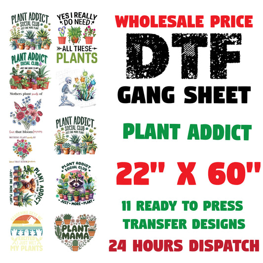 Plant Addict Gang Sheet
