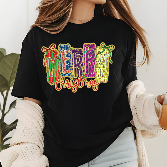 Pray Glitter Christmas Coquette DTF Transfer