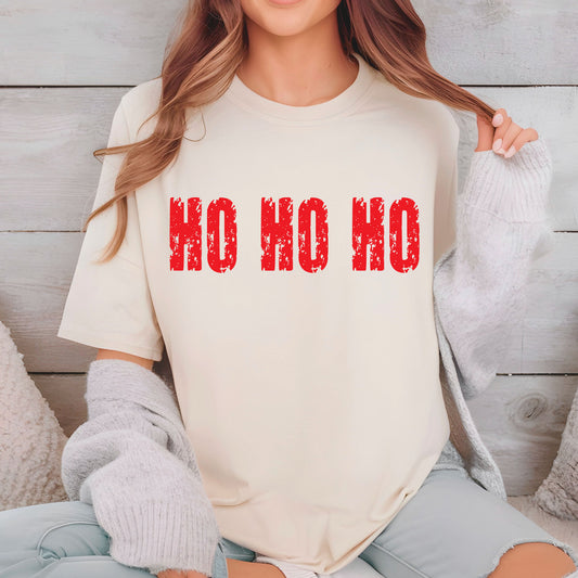Preppy Retro Christmas Ho Ho Ho DTF Transfer
