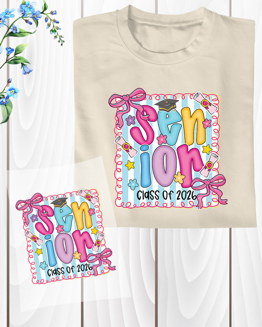 Preppy Senior 2026 DTF Transfer