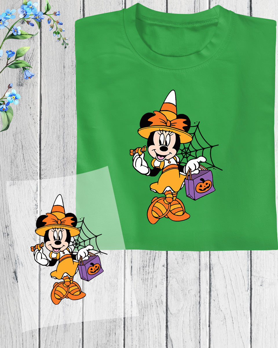 Halloween Minnie Mouse DTF Transfer Film