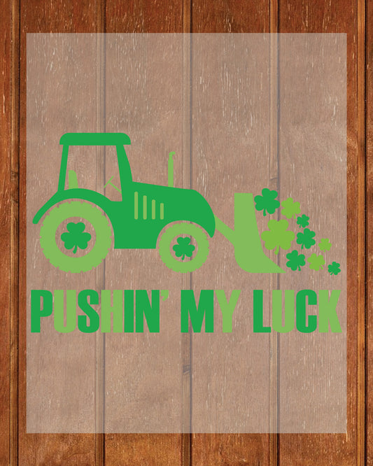 Kids St Patrick's Day Pushin My Luck DTF Transfer Film