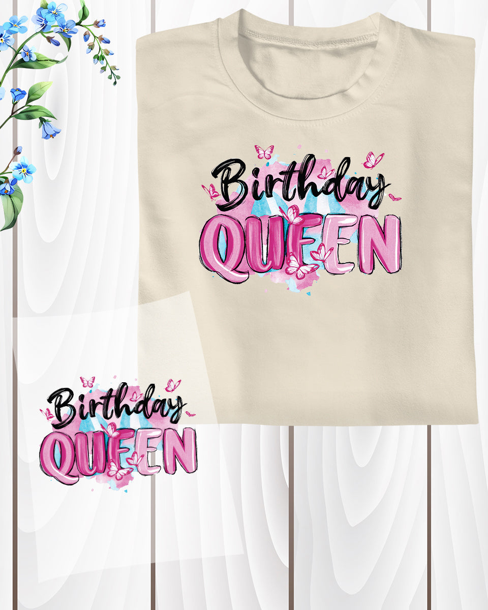 Birthday Queen DTF Transfer Film