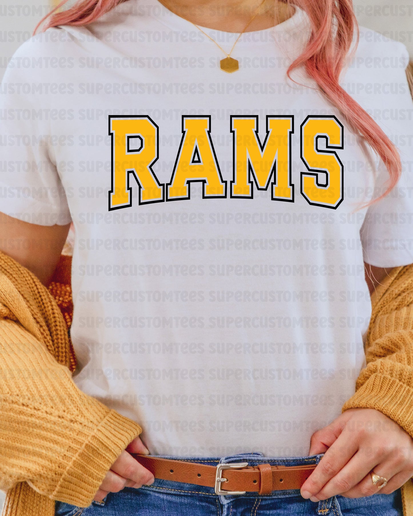 Rams DTF Heat Transfer Ready to Press
