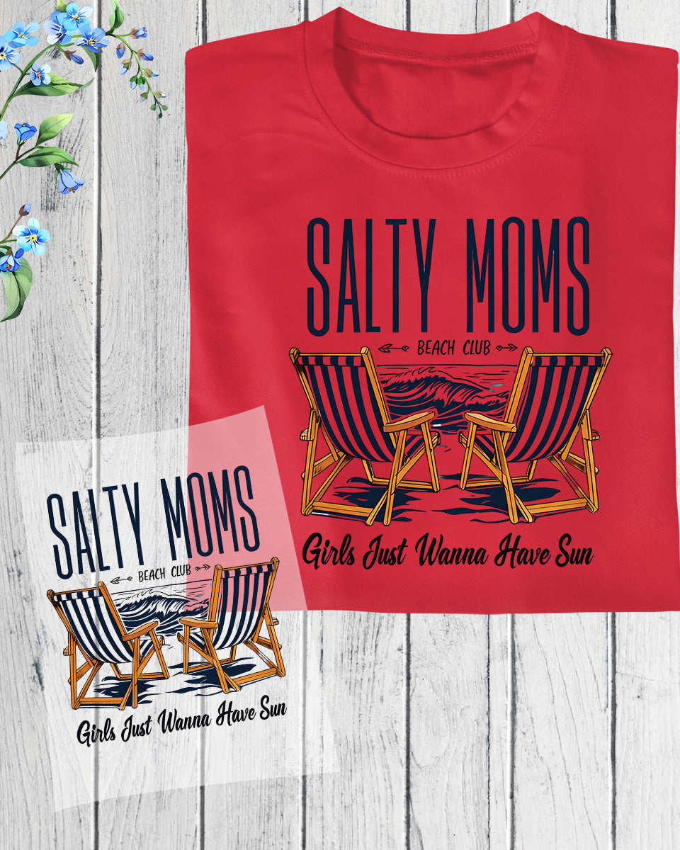 Retro Mom Beach Heat Transfer for Shirts