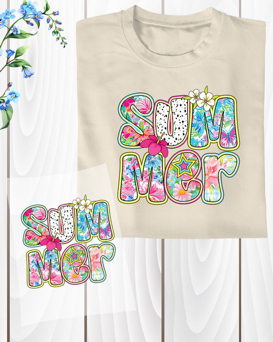 Retro Summer Vibes DTF Transfer Ready to Press