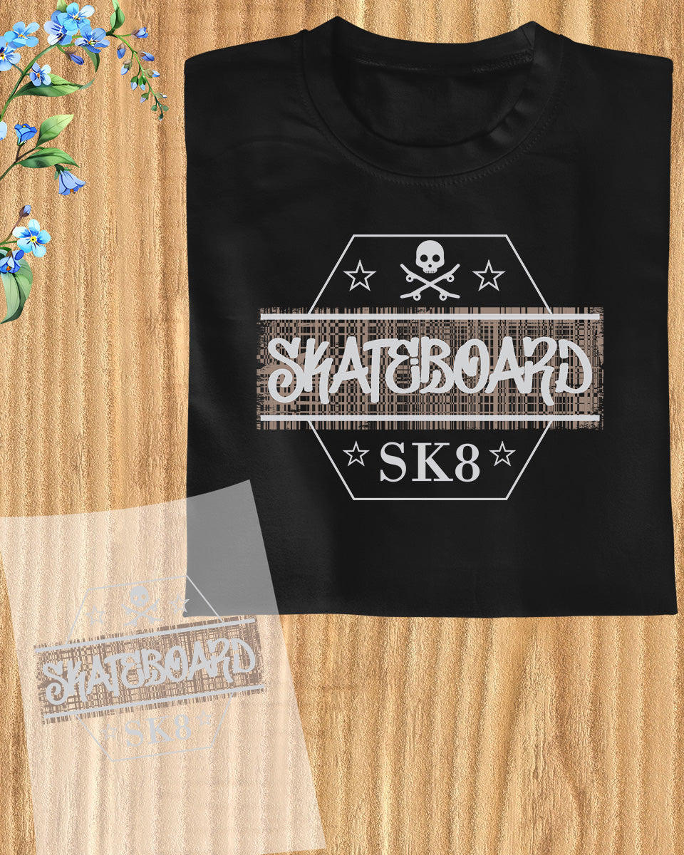 Skateboard Retro DTF Transfer Film