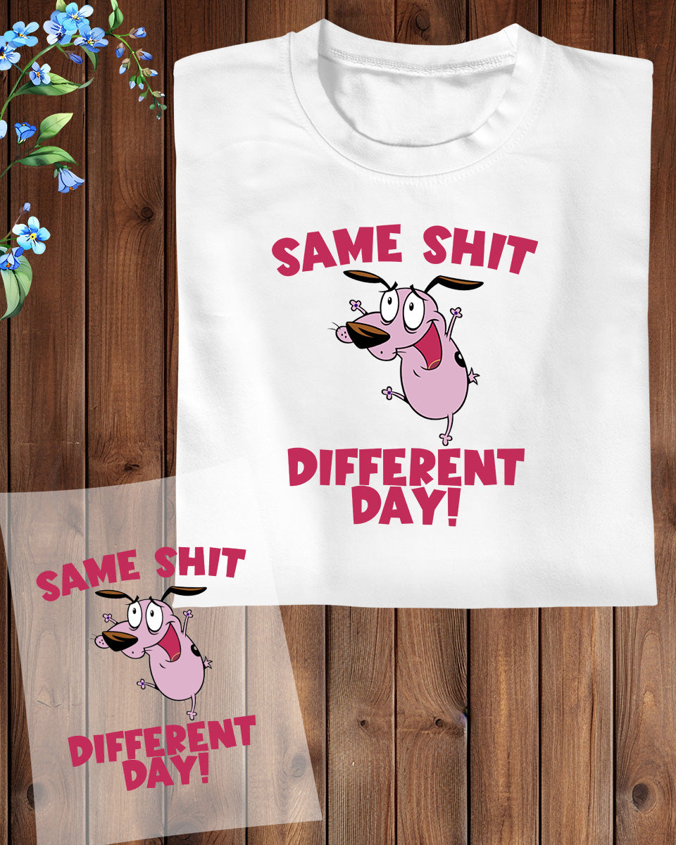 Courage The Cowardly Dog DTF Transfer Film