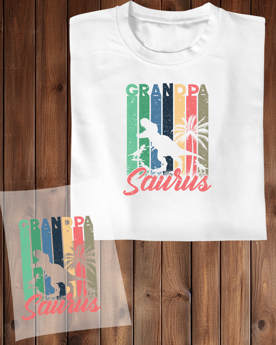 Grandpa Saurus DTF Transfer Film