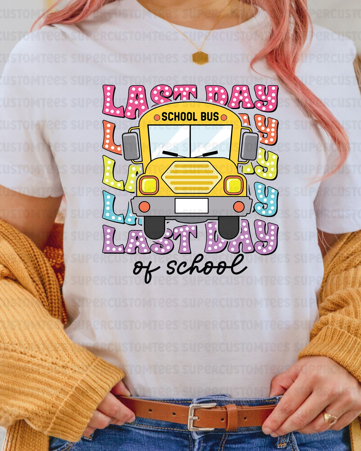 School Bus DTF Transfer Ready to Press