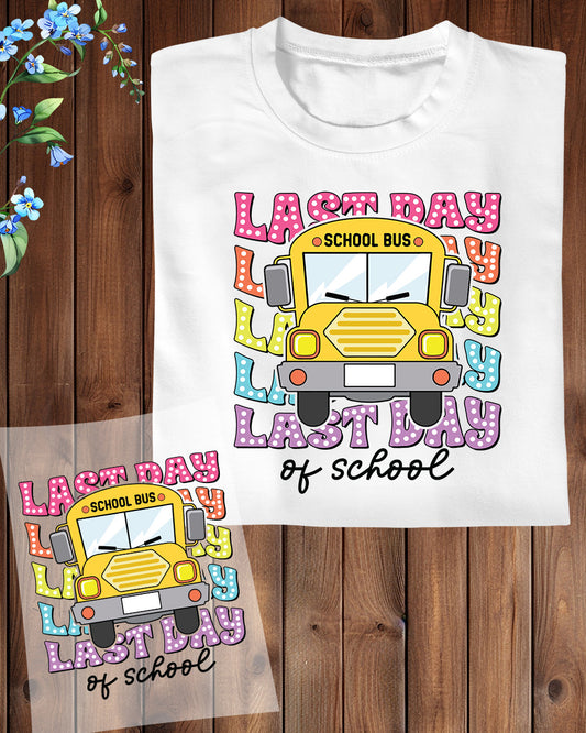 School Bus DTF Transfer Ready to Press