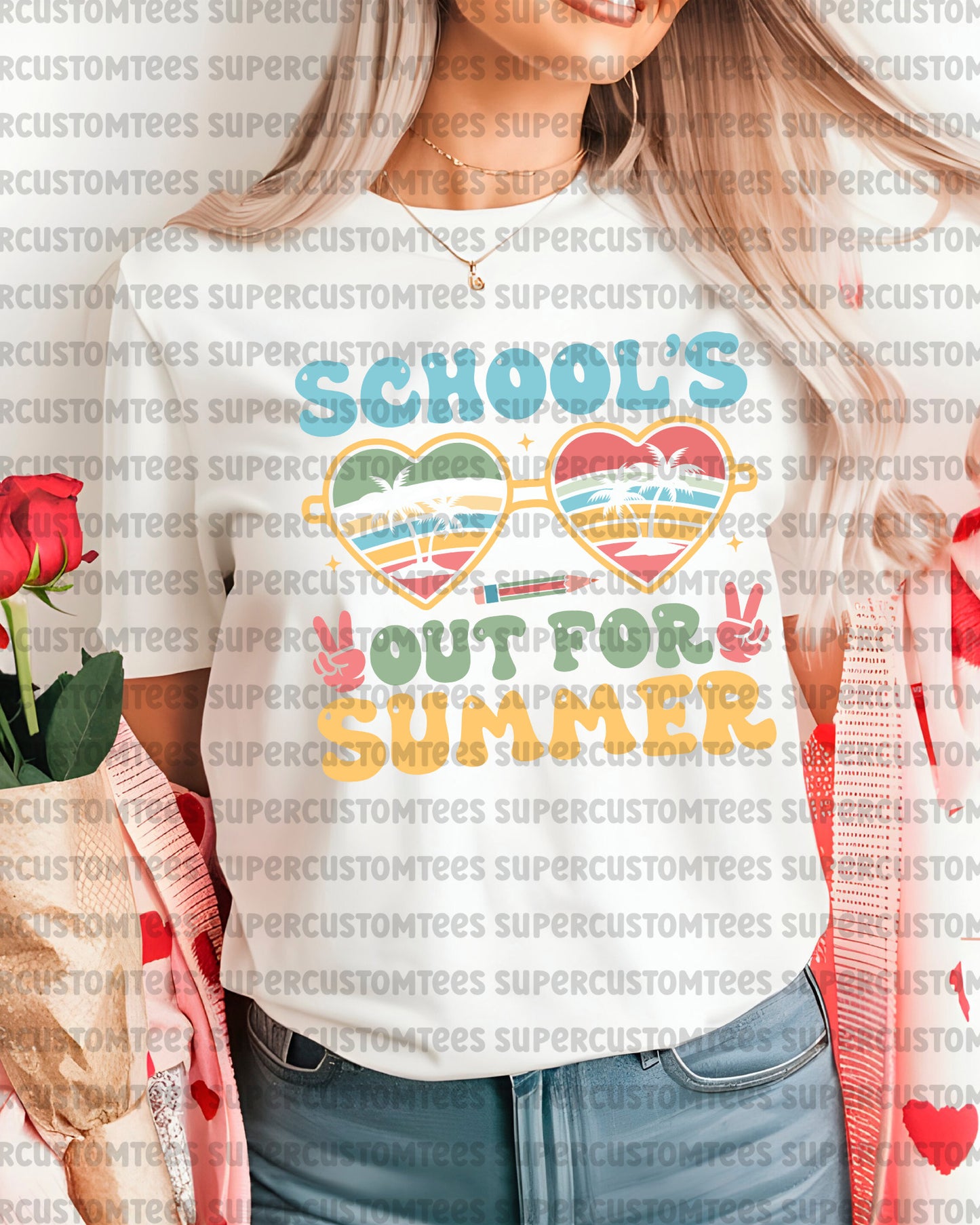 Schools Out for Summer Retro DTF Transfer