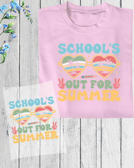 Schools Out for Summer Retro DTF Transfer
