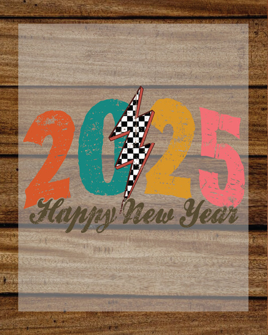 Happy New year Power DTF Transfer Film