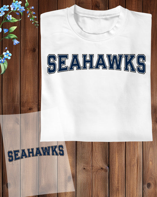 Seahawks DTF Heat Transfer Ready to Press