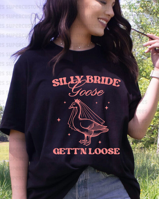 Silly Bride Goose Heat Transfer for Shirts