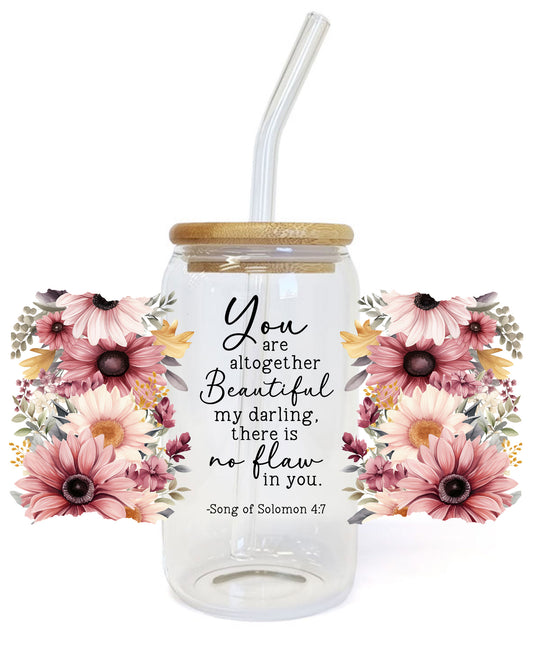 Song of Solomon Christian Tumbler UV DTF transfers