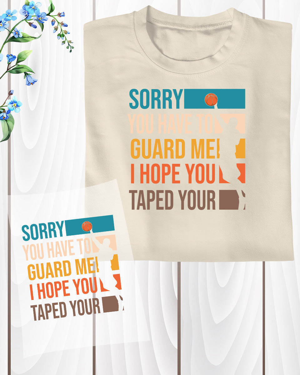 Basketball Lover Slogan DTF Transfer Film