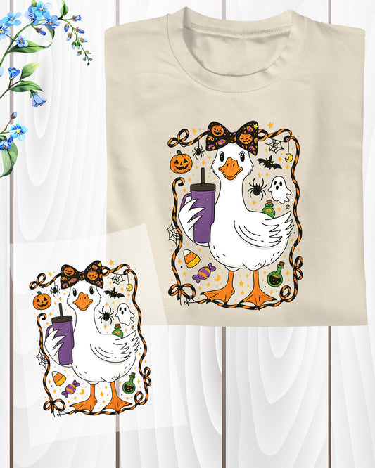 Spooky Goose Halloween Teacher DTF Transfer