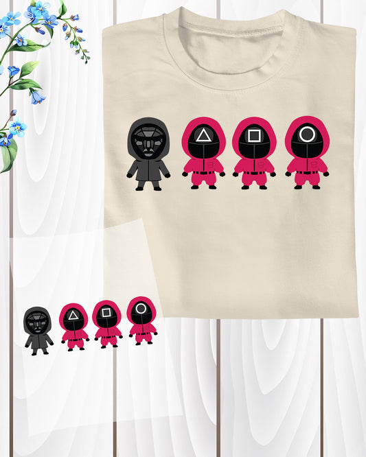 Squid Game Soldiers Ready to Press Heat Transfers