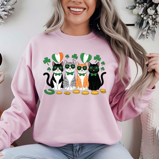 St Patricks Cats DTF Transfer