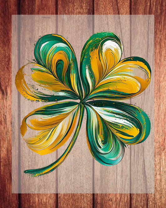 St. Patrick's Day Shamrock DTF Transfer Ready to Press