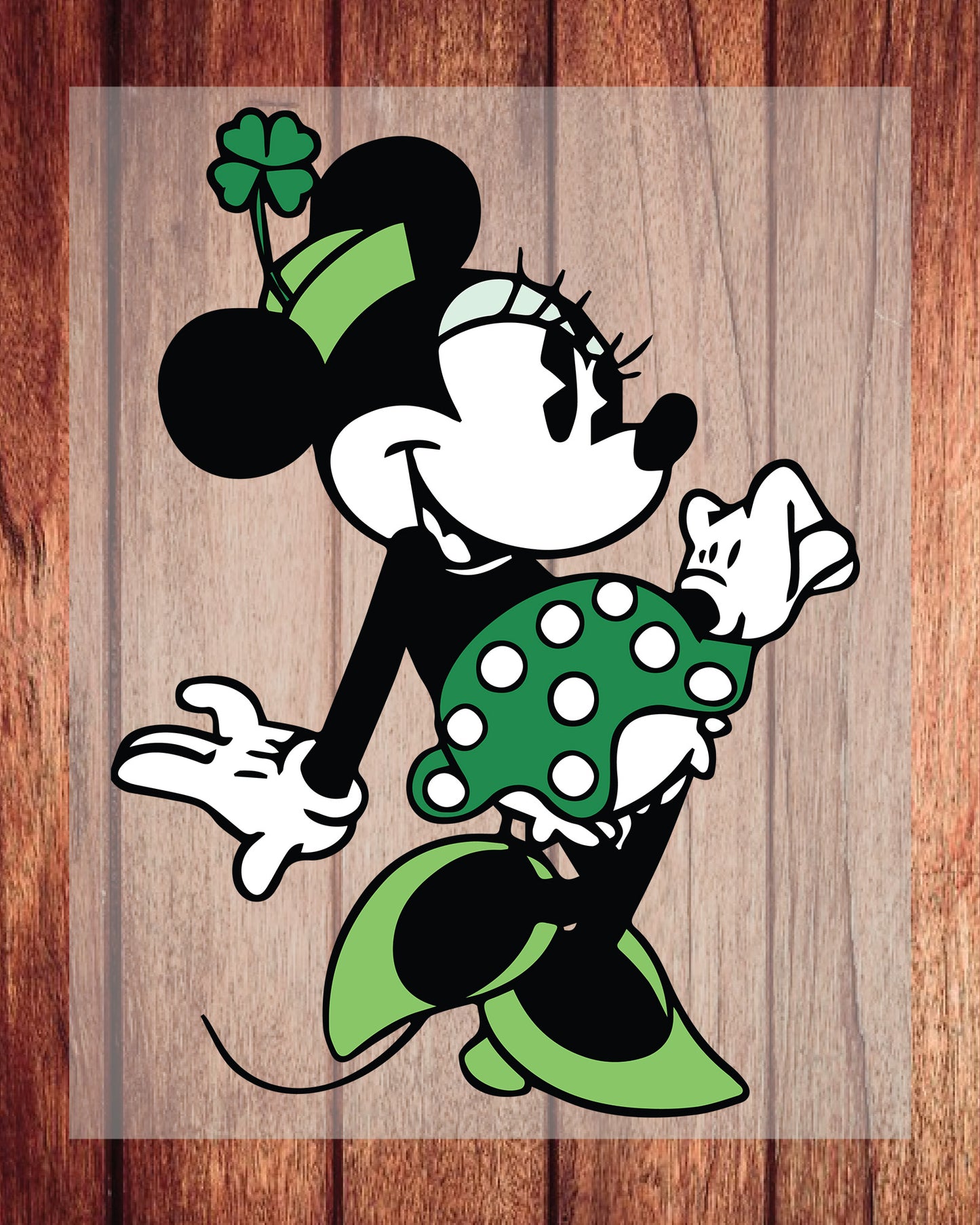 St Patricks Minnie Mouse Ready to Press Heat Transfers