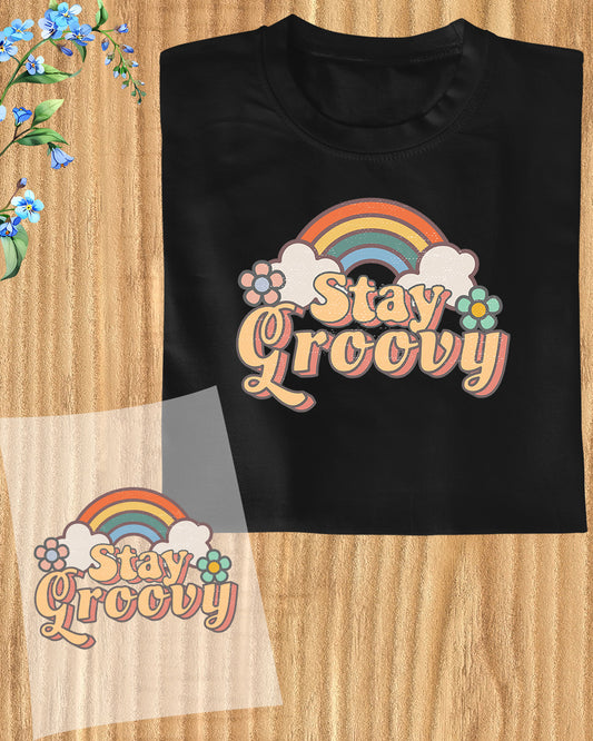 Stay Groovy DTF Transfer Film