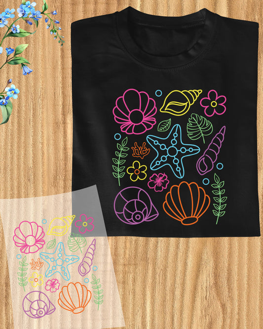 Summer Beach Vibes DTF Transfer Ready to Press