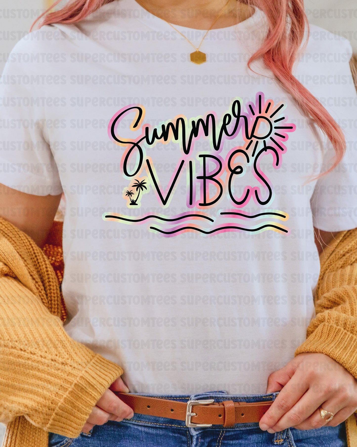 Summer Vibes DTF Transfer Ready to Press