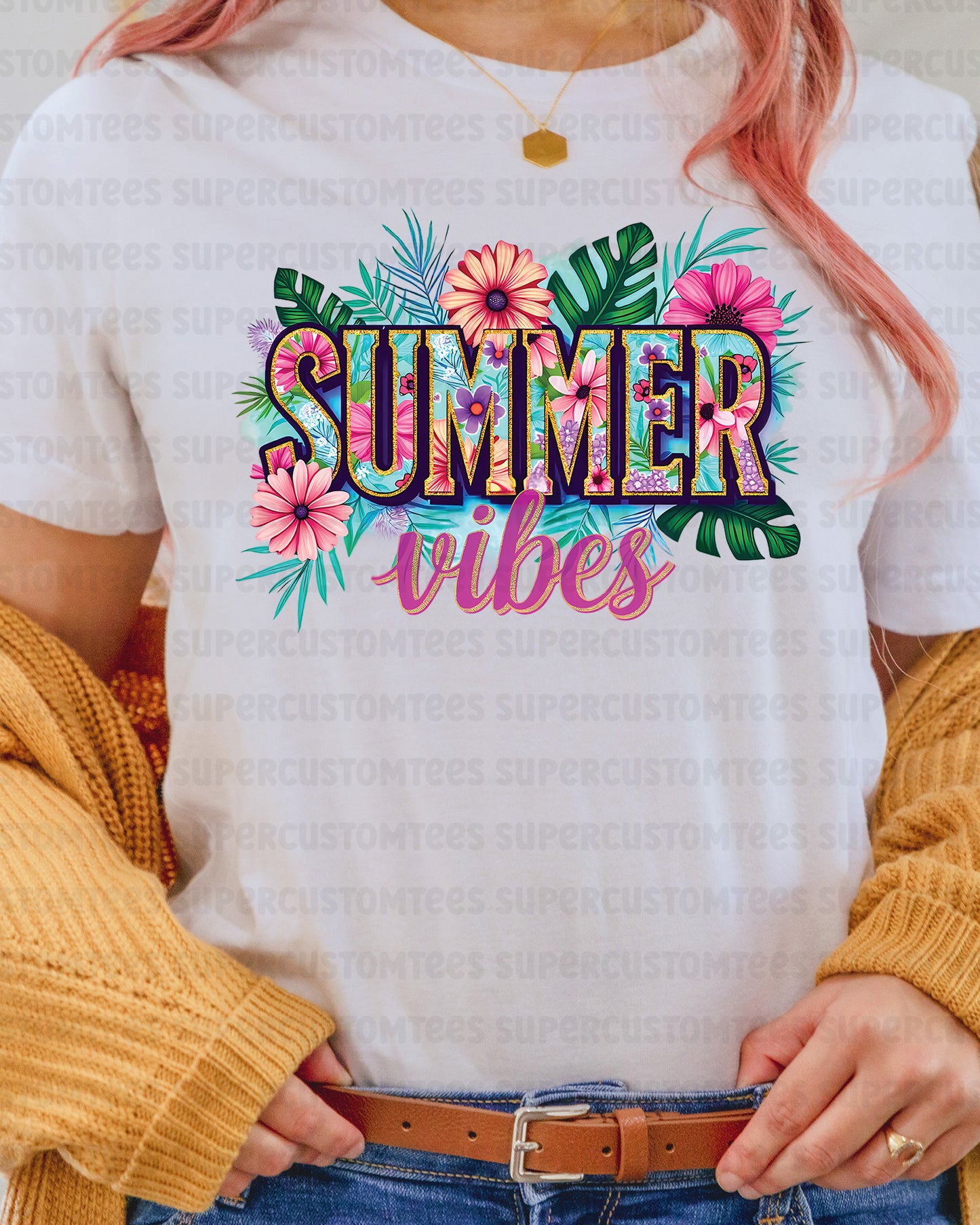 Summer Vibes Heat Transfer for Shirts