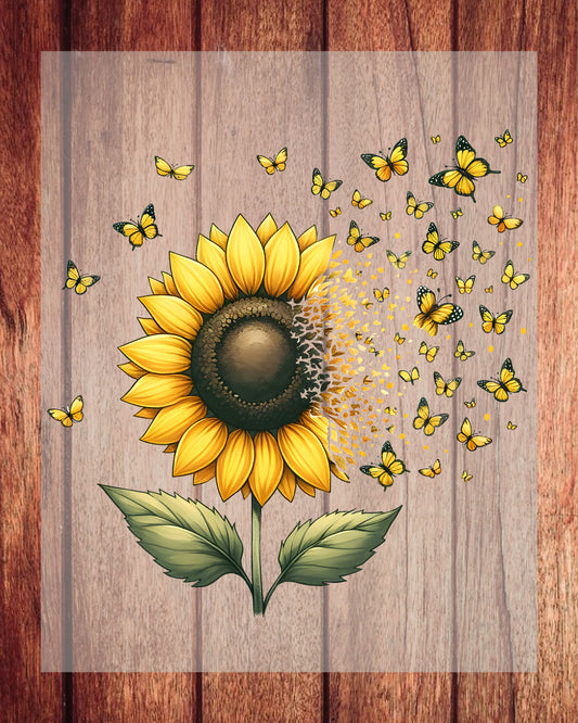 Sunflower Sunshine DTF Transfer Sheets