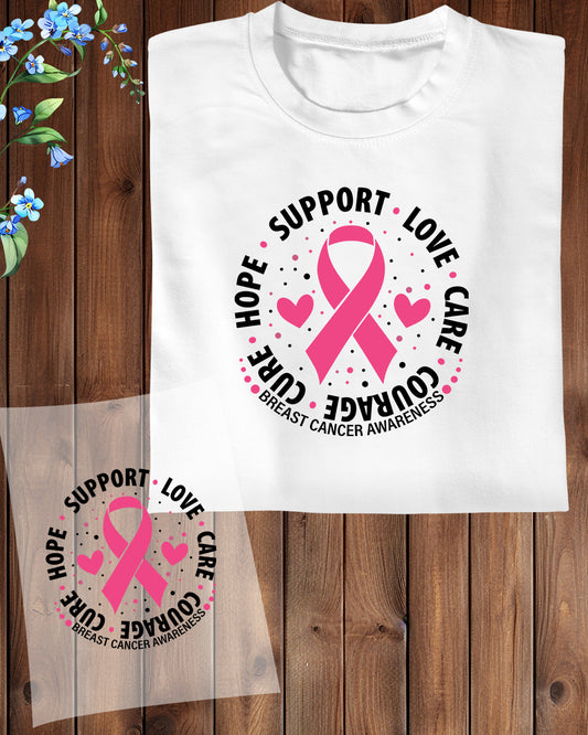 Hope support Love care DTF Transfer Film