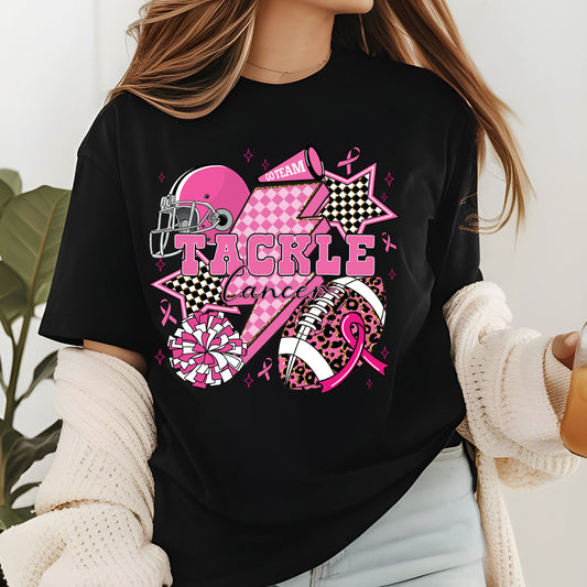 Tackle Breast Cancer DTF Transfer Ready to Press