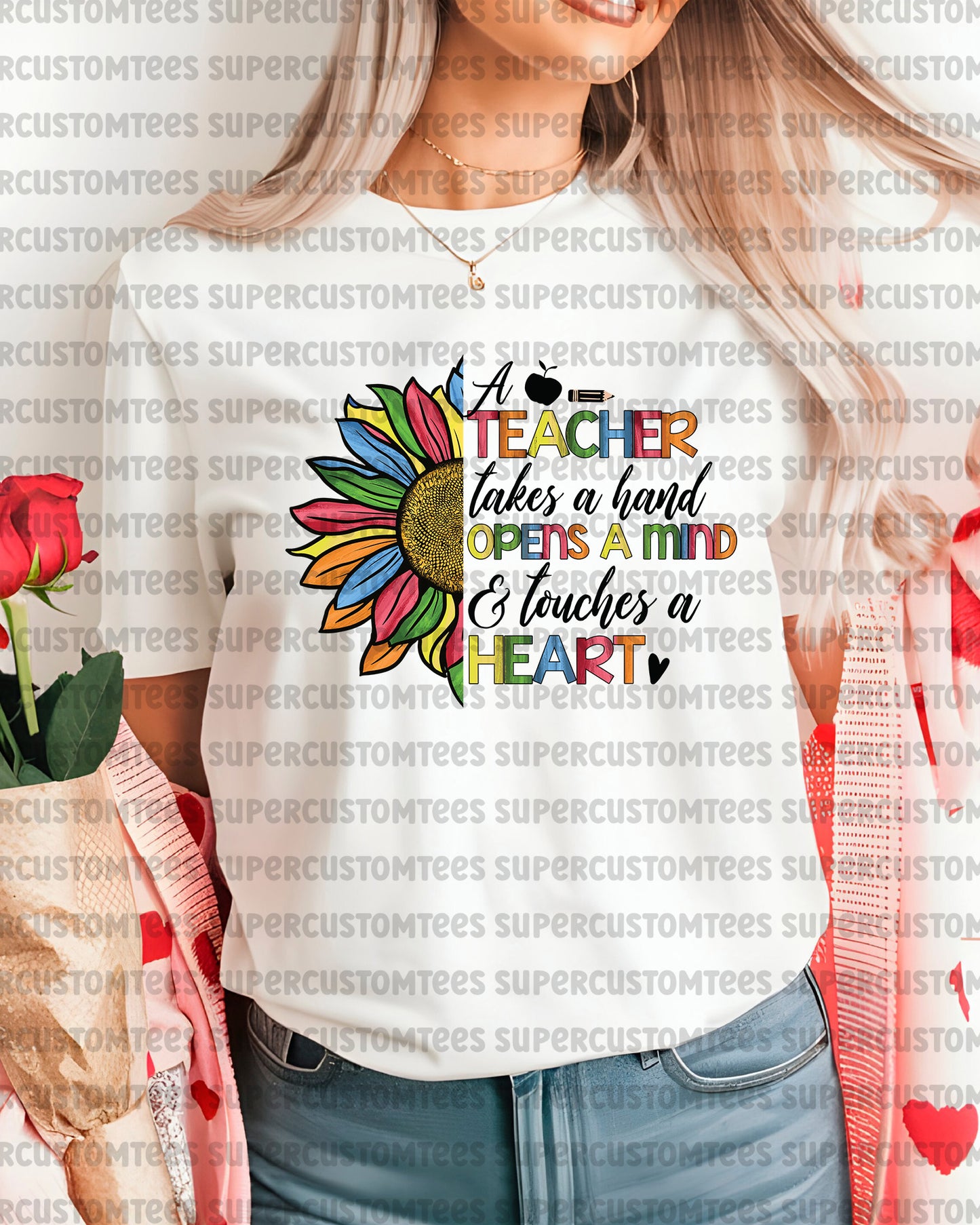 Teacher Appreciation Sunflower DTF Transfer