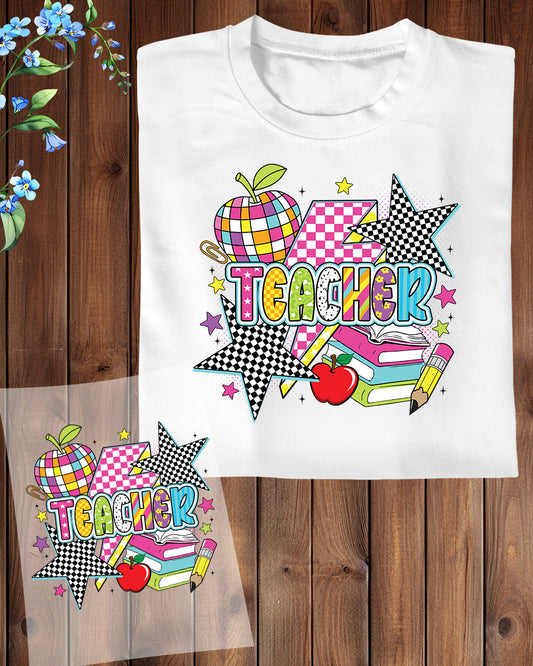 Teacher Summer DTF Transfer Ready to Press