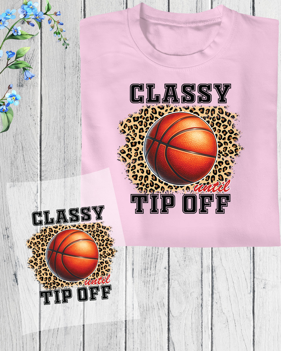 Classy Tip Off Basketball DTF Transfer Film