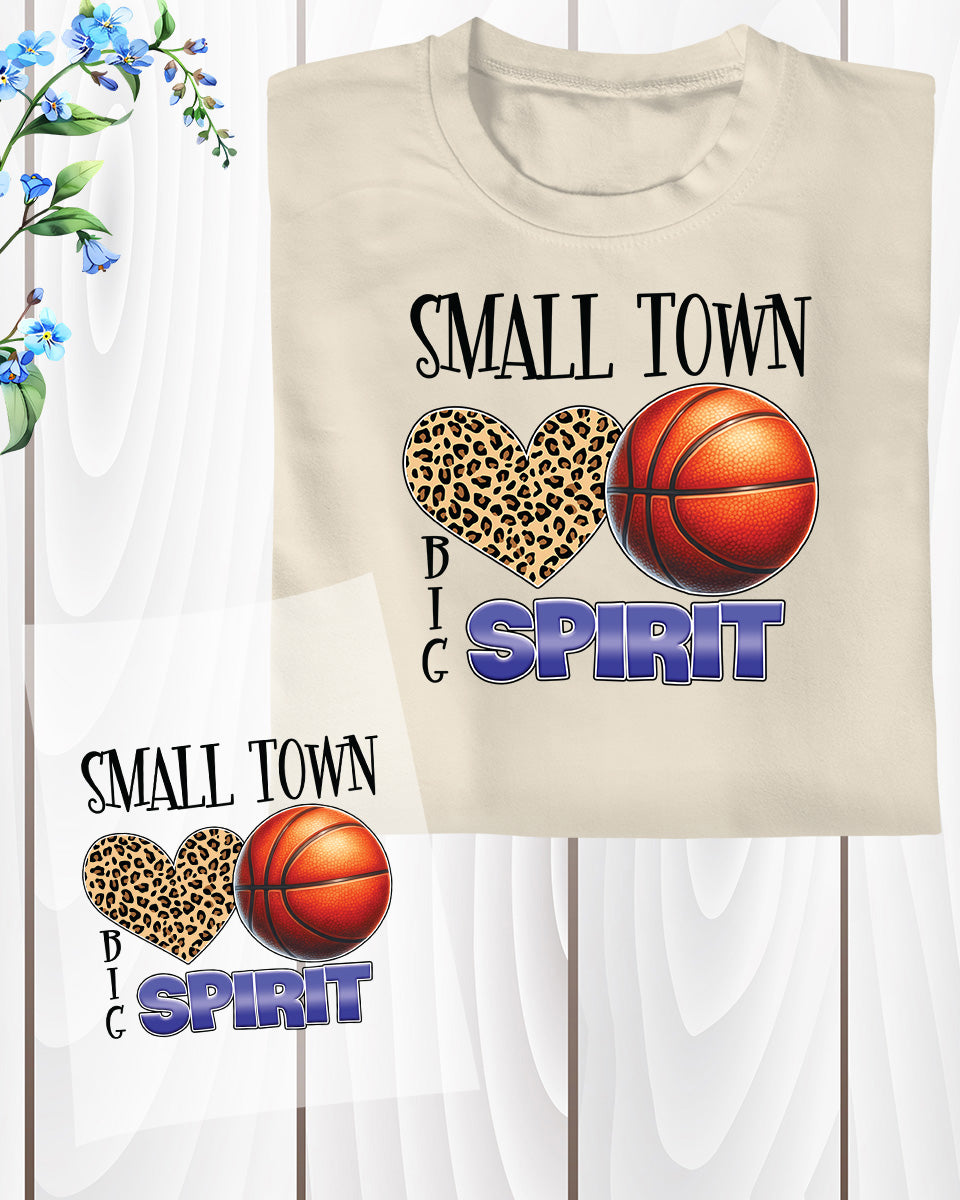 Small Town Spirit Basketball DTF Transfer Film