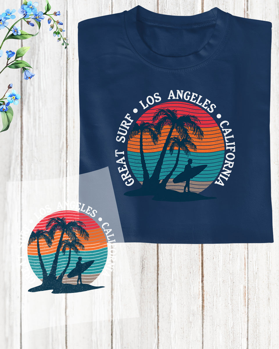 Great Surf Los Angels DTF Transfer Film