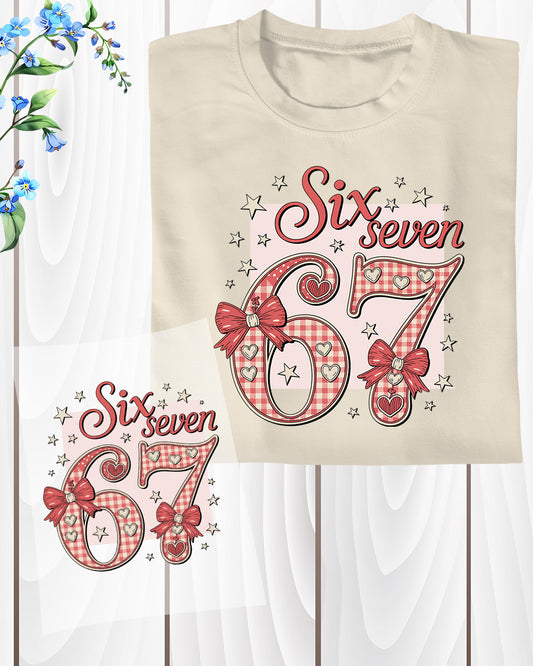 Valentine 67 Six Seven DTF Transfer