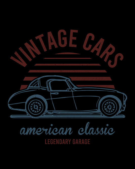 Vintage Cars American Classic DTF Transfer Film